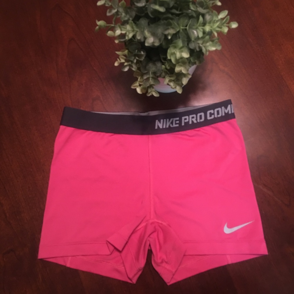 Nike Pro Combat Shorts- Medium/Pink